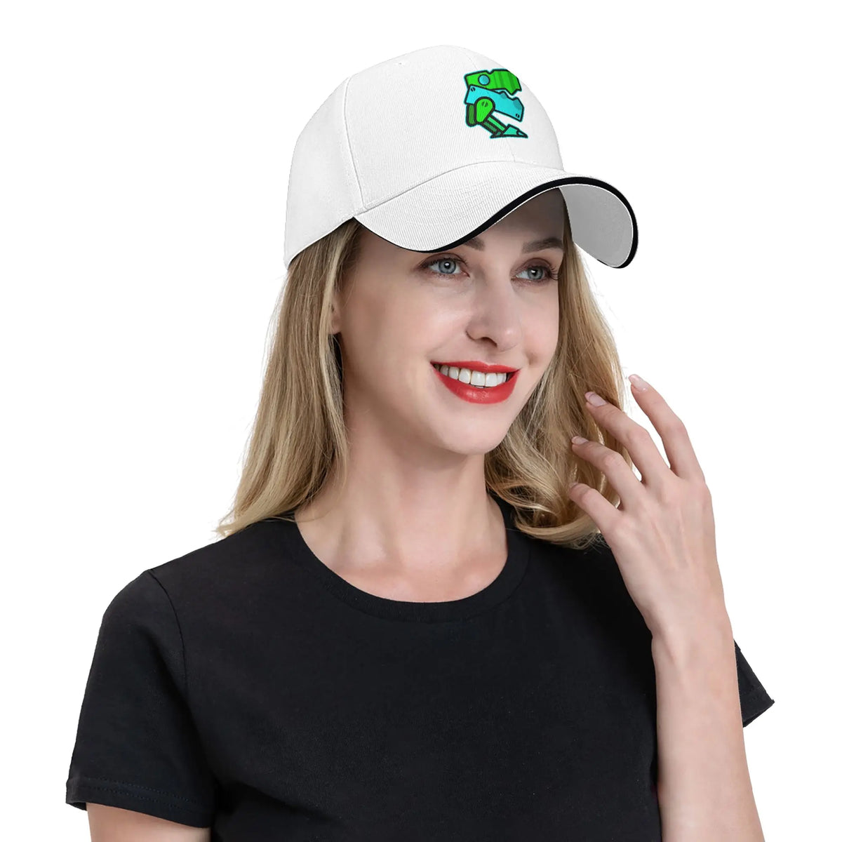 Cappellino da baseball Geometry Game Dash, casual, senza blocchi, modello «Sandwich», per uomo e donna, traspirante, adatto alle attività all’aperto