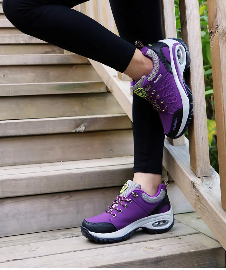 Women’s Sports Shoes Platform Sneakers Fashion Outdoor Hiking Non-Slip Casual Low-Top Running Shoes Women’s Footwear