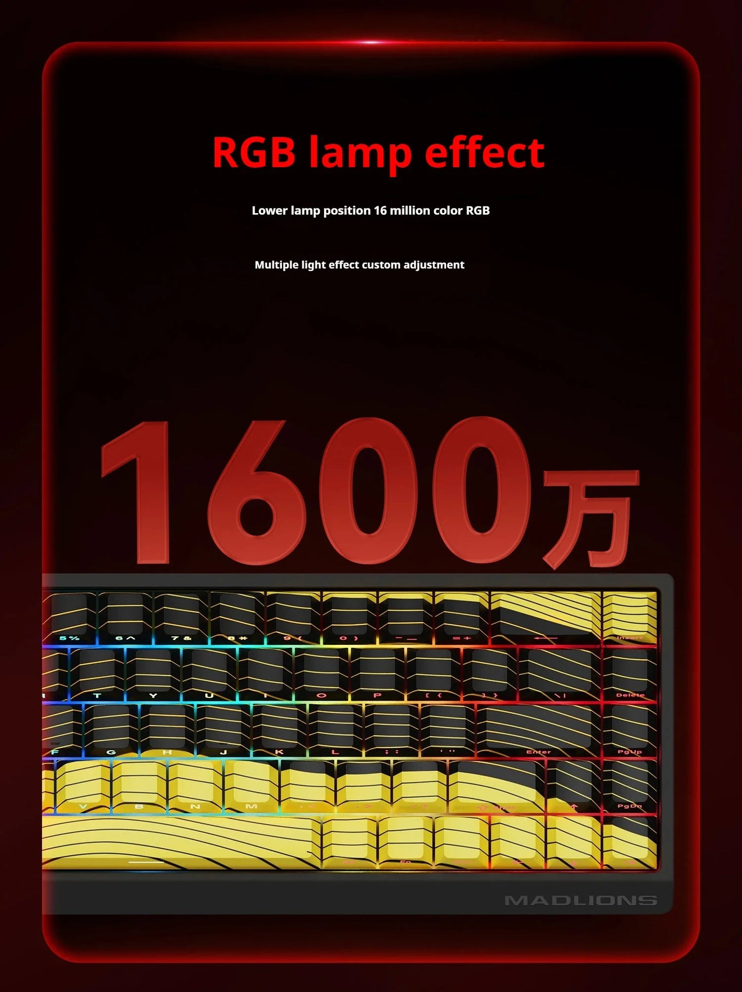FGG MAD60 Gaming-RGB-Tastatur mit magnetischen Schaltern, fürs Gaming, Full-Key-Hot-Swap, schnelle Reaktionszeit, individuell anpassbare Gaming-Tastatur für Einsteiger