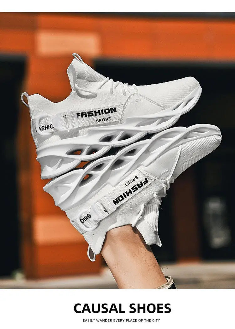 Modieuze paarse casual sneakers in de aanbieding voor dames en heren – Blade hardloopschoenen, grote maat 48, lichte ademende sportschoenen voor heren, mesh sneaker