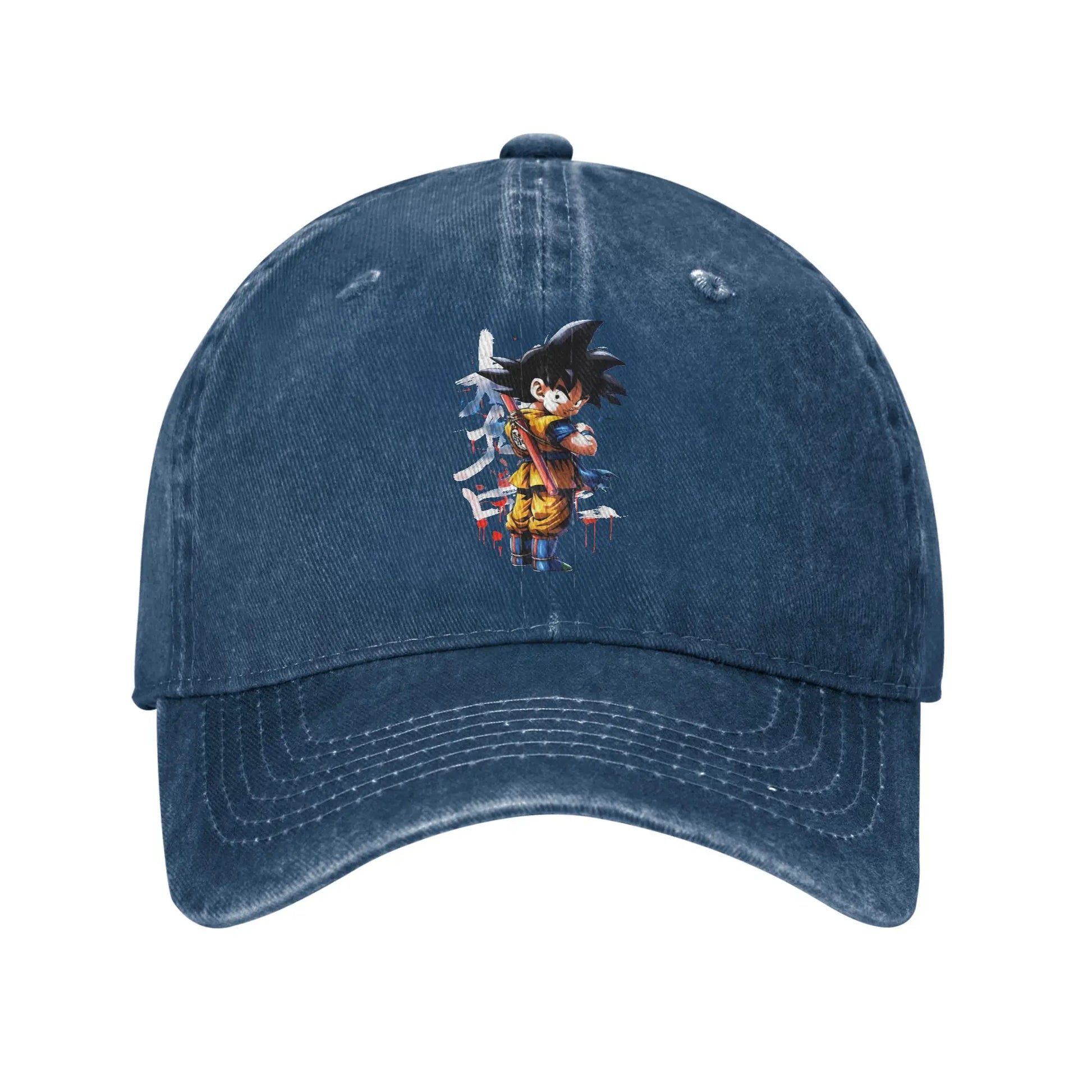Produit gaming premium Fraquane Dragon Ball Kakarot Goku Baseball Caps Vintage Distressed Denim Sun Cap Men Women Outdoor Workouts Unstructured Soft Caps Hat, produits de luxe