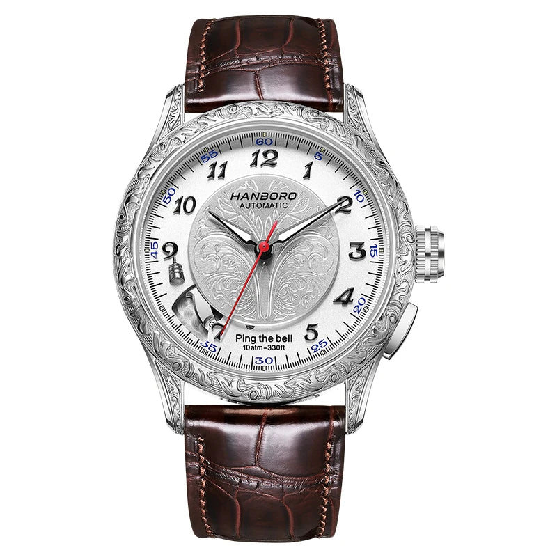 HANBORO hourly clock series men's fully automatic mechanical watch 5379