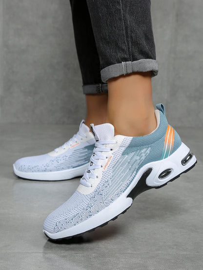 Zapatos para hombre, calzado casual para hombre, malla transpirable, amortiguación de aire, suela suave, zapatillas deportivas modernas con bloques de color