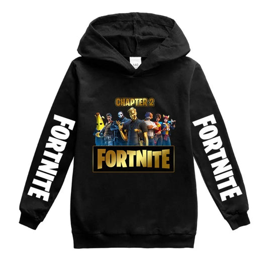 Fortnites Game Hoodies Autumn Hooded Sweatshirt Anime Thin Tracksuit Long Sleeve Pullover Tops Sportswear Halloween Costume Gift