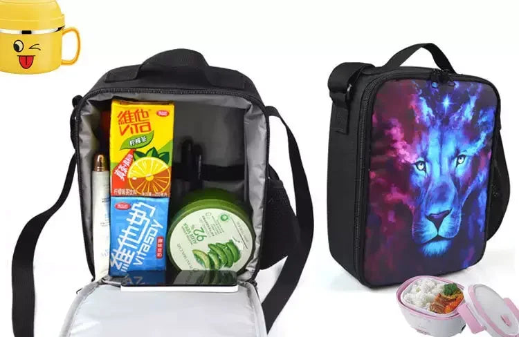 Hot Game FortniteS isolierte Kinder-Tasche mit großem Fassungsvermögen für Jungen und Mädchen, Schüler, Outdoor-Picknick, wiederverwendbare Thermo-Kühltasche und Lunchbox