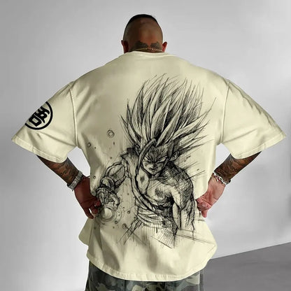Camiseta temática de Dragon Ball Z - Algodón puro, transpirable y elástico | Cómoda y con estilo | Ideal para fans del anime