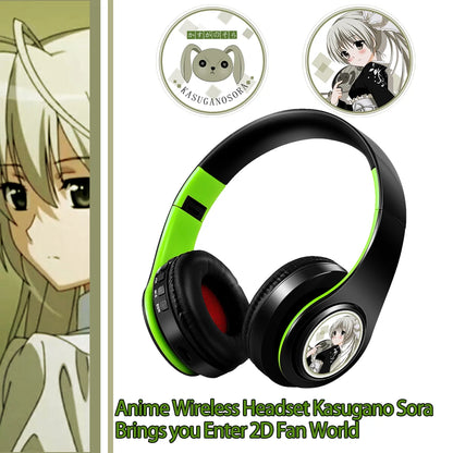 Miku Nakano Sanjiu Cosplay Bluetooth Headset 5.0 Over-ear Stereo Anime Headphones  for Mobile Phone