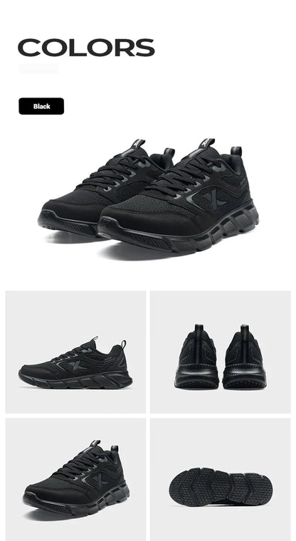 Zapatillas de running Xtep para hombre de verano, de malla transpirable, resistentes al desgaste, deportivas, ligeras, casuales juveniles, con amortiguación 875219110065