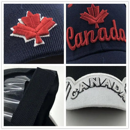 Farver Kontrast Canada Broderet baseballkasket til mænd og kvinder Snapback-kasket Dad Hats Fiskekasket Bone Gorra
