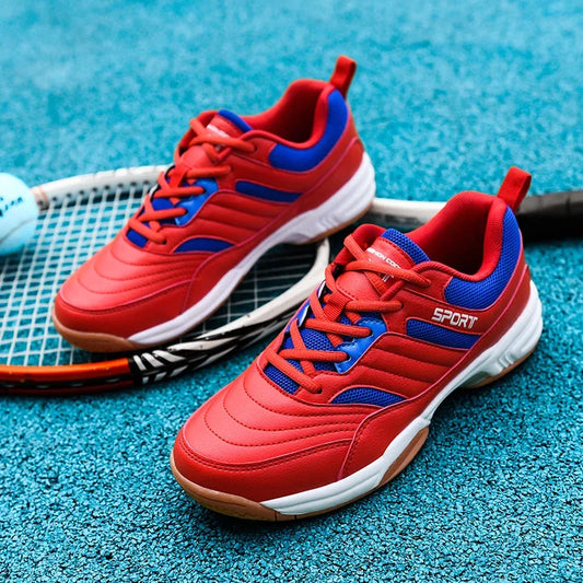 Zapatillas de tenis unisex transpirables para hombre y mujer, para deporte al aire libre, gimnasio, bádminton y voleibol