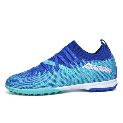 Tacchetti da calcio turf professionali da uomo, scarpe da calcio con mesh traspirante per ragazzi, sneakers antiscivolo da uomo Society Chuteira