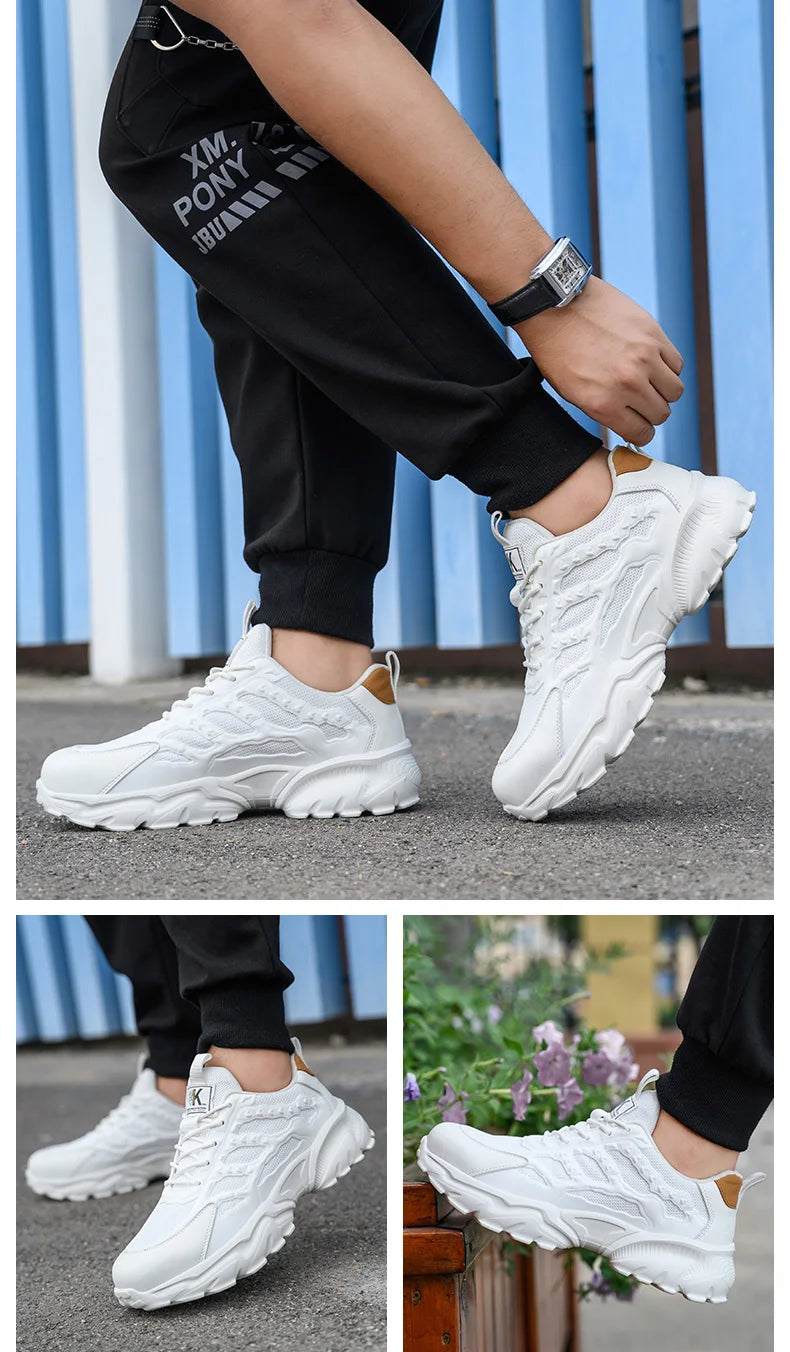 Chaussures de sécurité blanches pour hommes, bottes à bout en acier, baskets de travail, Anti-écrasement, Anti-perforation, indestructibles, chaussures de protection de Sport pour hommes