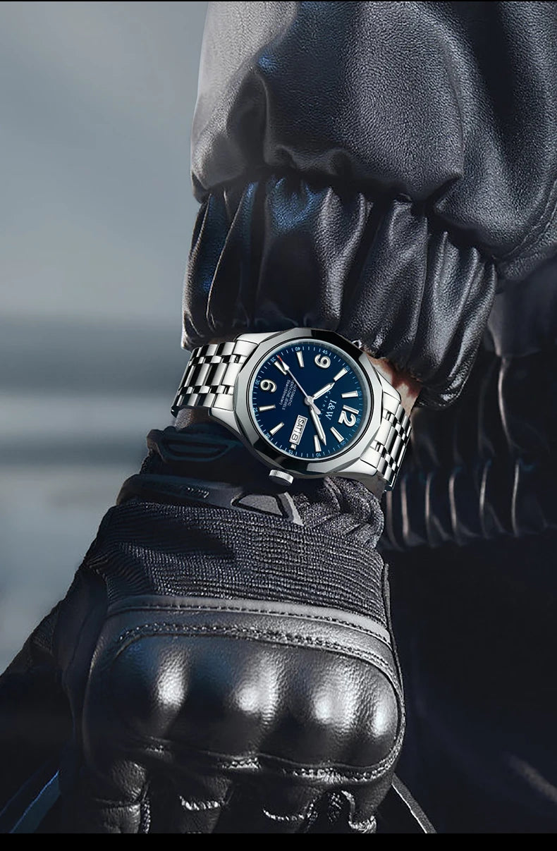 Montre mécanique de luxe pour homme Reloj CARNIVAL en tungstène, mouvement automatique MIYOTA 8205, étanche.