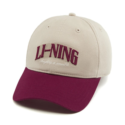 Casquettes de baseball unisexes Li-Ning style sportif 56-60 cm 100 % coton respirant et ajustables LiNing Casquettes de loisirs tendance AMYW127