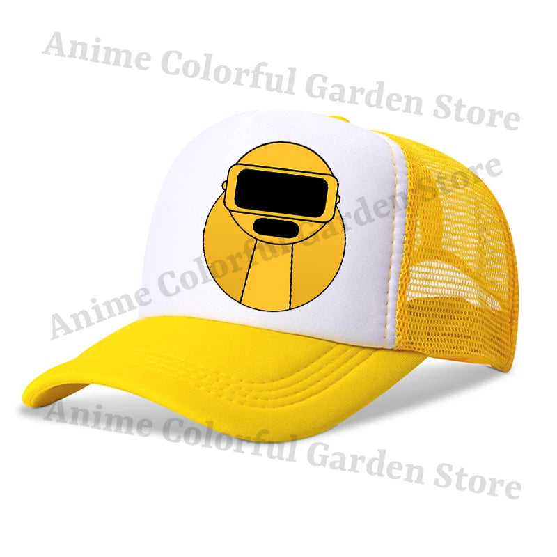Sprunki Baseballové čepice pro rodiče a děti Anime Kreslené postavičky Hip hop Ploché čepice Muži Ženy Děti Letní móda Ochrana před sluncem Prodyšné čepice Dárky