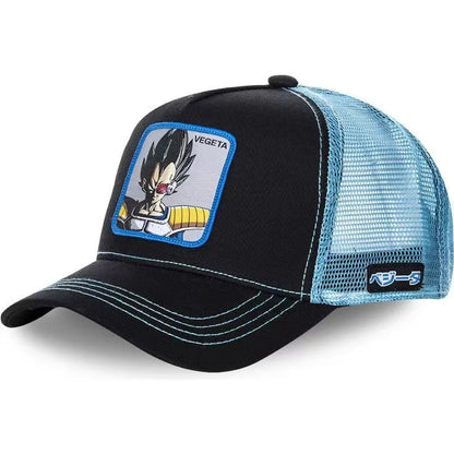 Dragon Ball Anime Embroidered Duck Tongue Mesh Hat Adjustable Breathable Baseball Hat Men's and Women's Outdoor Sunshade Hat