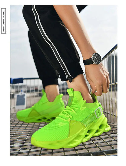 Modieuze paarse casual sneakers in de aanbieding voor dames en heren – Blade hardloopschoenen, grote maat 48, lichte ademende sportschoenen voor heren, mesh sneaker