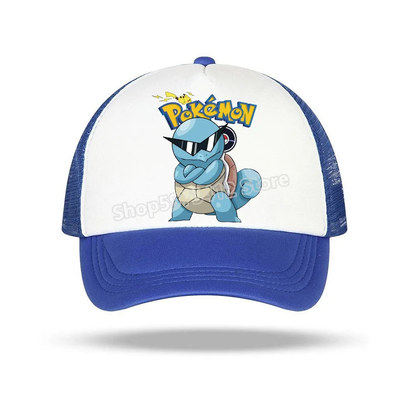 Pokémonová baseballová čepice Pikachu Charizard Gengar kreslená postavička čepice s kšiltem pro děti i dospělé letní outdoorová sportovní čepice pro chlapce ležérní módní čepice dárek