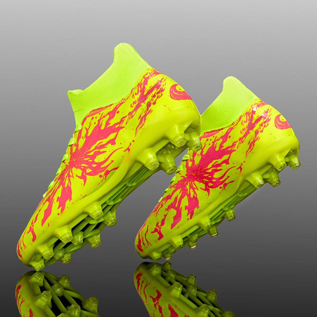Chaussures de football ultra légères AG FG, tissu PU anti-transpiration, semelle TPU résistante à l'usure, ajustement confortable, unisexe, baskets d'entraînement sur herbe naturelle
