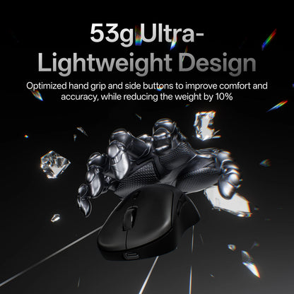 Rapoo VT3Pro GEN-1 Wireless Gaming Mouse 59g Lightweight 8KHz Polling Rate 26000DPI 9 Programmable Buttons Optical Sensor
