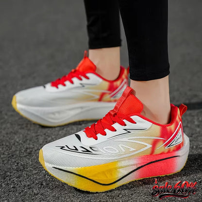 Zapatillas de running con cámara de aire 2026, placa de carbono para maratón, deportivas para hombre, transpirables y ligeras, zapatillas antideslizantes para mujer