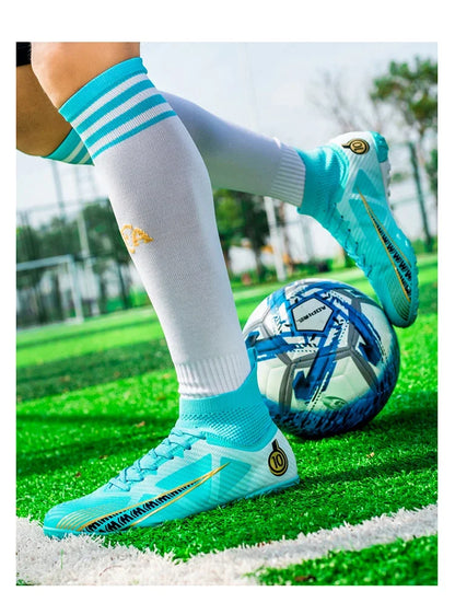 Chaussures de football pour hommes, chaussures de football professionnelles originales, résistantes, respirantes, de haute qualité, antidérapantes
