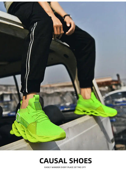 Modieuze paarse casual sneakers in de aanbieding voor dames en heren – Blade hardloopschoenen, grote maat 48, lichte ademende sportschoenen voor heren, mesh sneaker