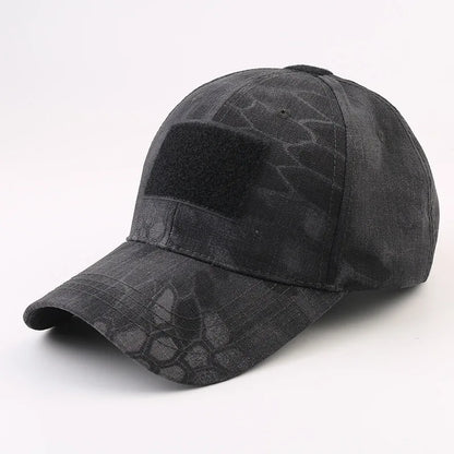 1 pz. Cappellini da baseball mimetici tattici da outdoor per soldati, da combattimento e paintball, cappellino regolabile, cappellini estivi con chiusura a scatto per uomo e donna