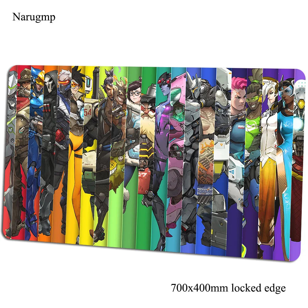 Overwatch mouse pad 700x400x3mm gaming mousepad anime Personality office notebook desk mat Boy Gift mouse pad games PC gamer mats
