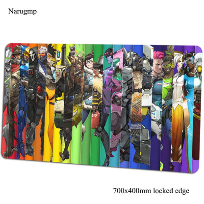 Overwatch mouse pad 700x400x3mm gaming mousepad anime Personality office notebook desk mat Boy Gift mouse pad games PC gamer mats