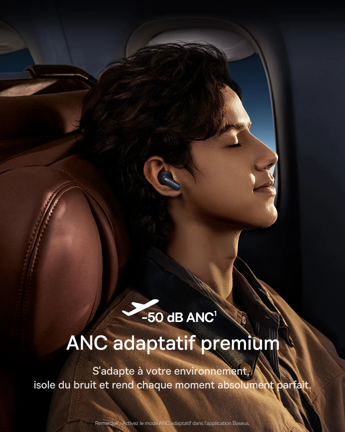 Baseus Inspire XP1 -50dB Adaptive ANC Wireless Earbuds Bluetooth 6.1 Dolby Audio 6 Mic ENC Wireless Earphones bud Sound by Bose