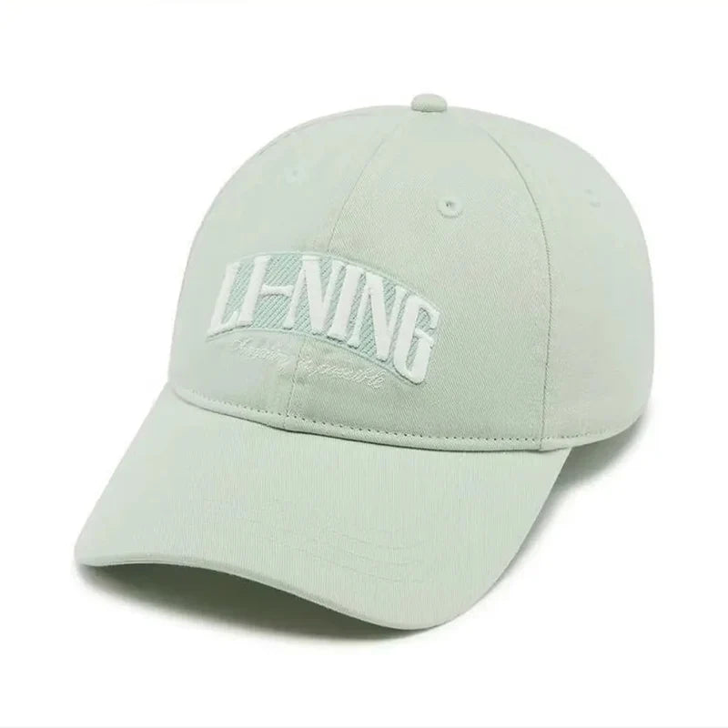 Casquettes de baseball unisexes Li-Ning style sportif 56-60 cm 100 % coton respirant et ajustables LiNing Casquettes de loisirs tendance AMYW127