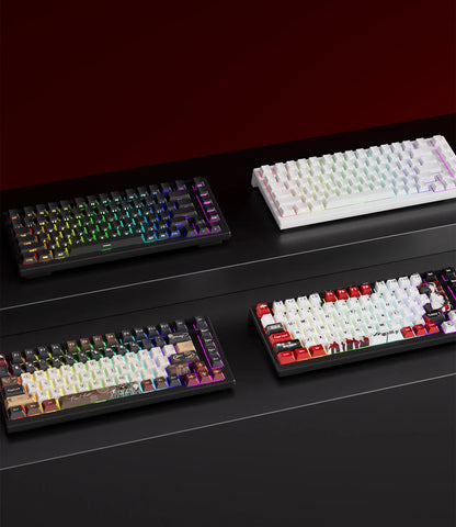 Teclado AKKO TAC75 HE com interruptores magnéticos, formato 75%, teclado gaming Rapid Trigger 0.005mm 8K RGB com fio, teclado personalizado para esports para gamers