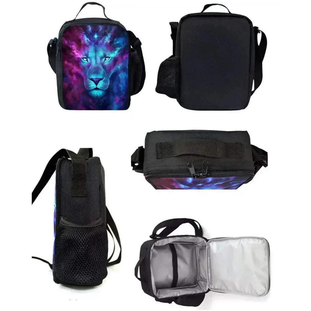 Child Insulated Large Capacity Bag for Boy Hot Game F-FortniteS Girl Student Outdoor Picnic Resuable Thermal Cooler Lunch Box