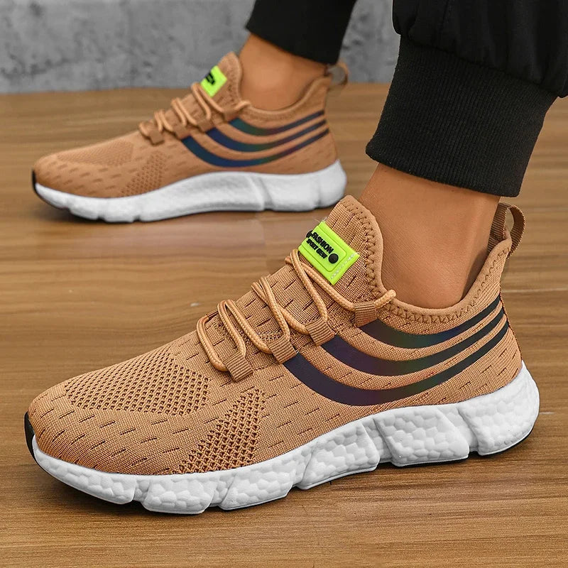 Chaussures de dehors Décontractées pour Homme, Baskets Légères et Respirantes, Plates, Anti-Allure, Course en Plein Air, Marche, Tennis, d'Athlétisme, Jogging