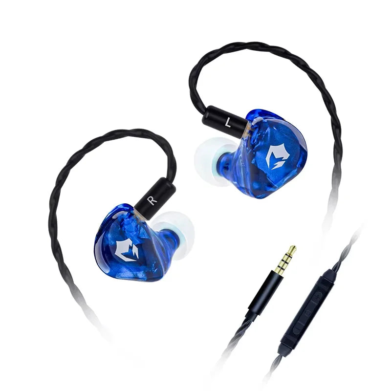 EPZ G10 Wired Earphones HIFI Music IEM In Ear Noise Cancellation Headphones Gaming Type C 1.7M/3.5MM Detachable Earphone Cable