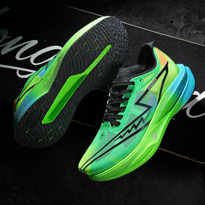 Men Running Shoes Carbon Board Speciality Marathon Sports Breathable Lightweight Women's Comfortable Nonskid Chunta Sneakers