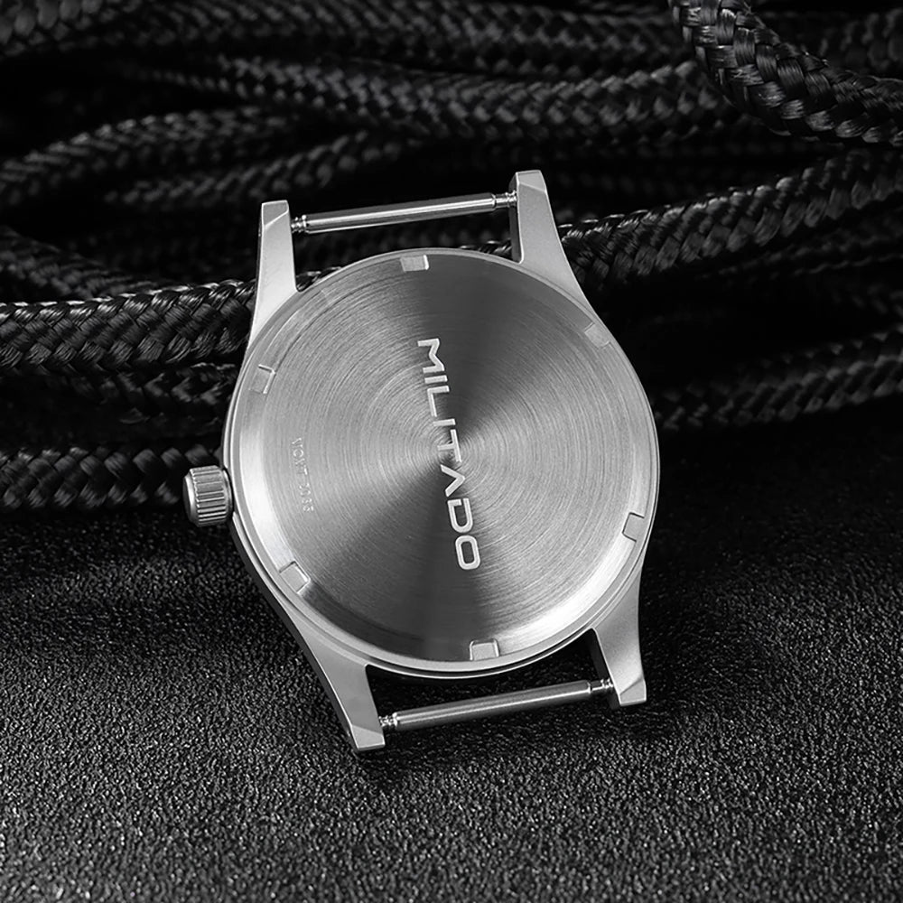 Militado ML05 38mm Quartz Watch Miyota 2035/Ronda 515 Movement Watches Domed Sapphire Crystal Luminous 100m Waterproof Watches