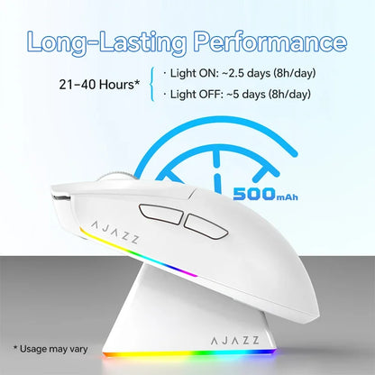 AJAZZ AJ139 V2 MC/AJ139 PRO Wireless Gaming Mouse PAW3311/PAW3395 Sensor 12000DPI/26000DPI 500mAh Bluetooth Mouse Gamer For PC