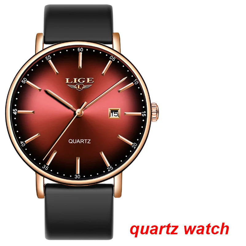 LIGE mekaniske automatiske armbåndsure til mænd – Luksuriøst ur i topklasse med tourbillon, elegant og vandtæt model, ideelt til arbejde eller formelle lejligheder.