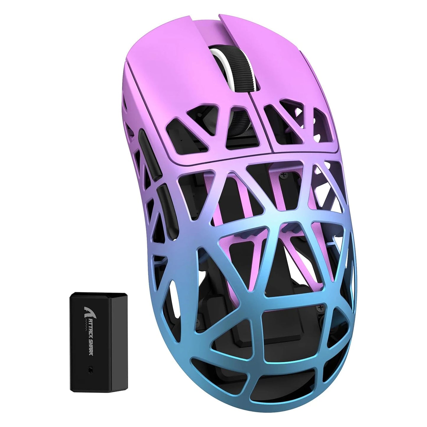 ATTACK SHARK R2 tri-mode programmable mouse, ultra-light magnesium alloy, PAW3950 42000 DPI optical sensor, 8000Hz polling rate