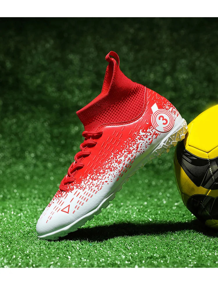 Teenage Adult Football Shoes New Fashion Large Size Sneakers Outdoor Professional Competition Training Football Footwear 31-48