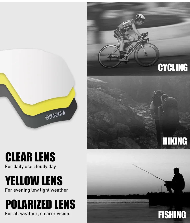 Kapvoe Herrmärkesfiskesolglasögon Mountainee Cykelsolglasögon Damvägcykelglasögon Cykelglasögon Cykelsolglasögon Oculos Ciclismo