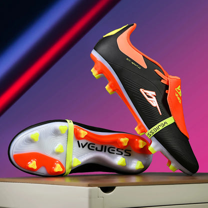 Nouvelles chaussures de football pour hommes, chaussures de soccer de haute qualité, crampons, chaussures unisexes pour femmes, vente flash, chaussures de futsal professionnelles, baskets TF/FG ultralégères