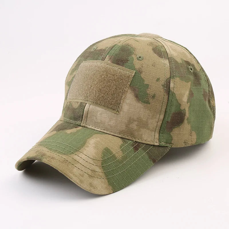 1 pz. Cappellini da baseball mimetici tattici da outdoor per soldati, da combattimento e paintball, cappellino regolabile, cappellini estivi con chiusura a scatto per uomo e donna