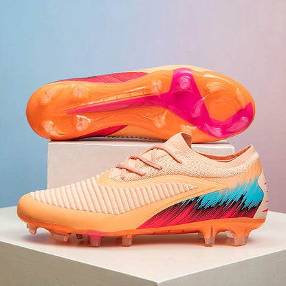 Nuove scarpe da calcio da uomo per partita e allenamento, tacchetti antiscivolo con tacchetti lunghi FG, ultraleggere da outdoor, sneaker, dropshipping