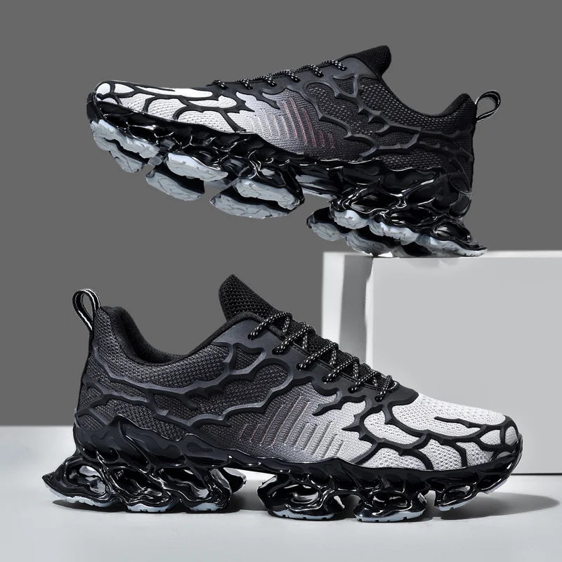 chaussure homme Baskets blanches de luxe pour hommes, chaussures de course décontractées, mocassins à la mode