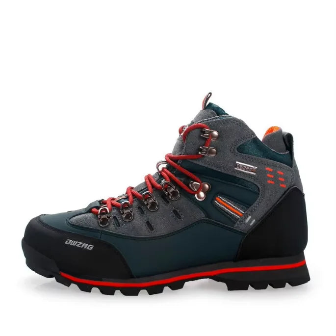 Lynjacye Mid Cut 2025 New Waterproof Hiking Boots Training Shoes Men Sports Shoes Outdoor Non-Slip Woodland Hunting Work Shoes