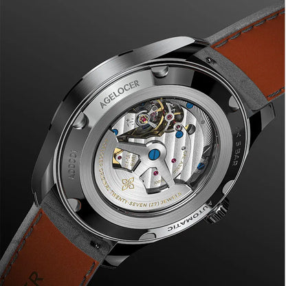 AGELOCER In-House Movement Premium Petite Seconde Men's Luxury Automatic Mechanical Watch Birthday Gift for Men