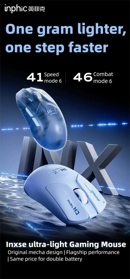 INPHIC INX SE Lightweight Wireless Gaming Mouse 12800DPI Flagship Touch 1000HZ Wireless Mouse Suitable for Desktop Laptops